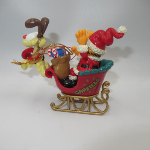 80’s★GARFIELD★ガーフィールド★クリスマス★Christmas ornament★オーナメント★オーディー★ソリ★フィギュア★人形★ぬいぐるみ