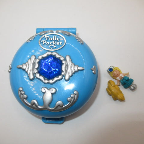 レア★コンプリート！90’s★1992年★ビンテージ★POLLY POCKET★ポーリーポケット★コンパクト★Jweled Sea★ジュエル★ブルー★宝石★ミニチュア★ままごと★ドールハウス★フィギュア★人形★ぬいぐるみ