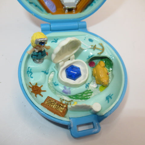 レア★コンプリート！90’s★1992年★ビンテージ★POLLY POCKET★ポーリーポケット★コンパクト★Jweled Sea★ジュエル★ブルー★宝石★ミニチュア★ままごと★ドールハウス★フィギュア★人形★ぬいぐるみ