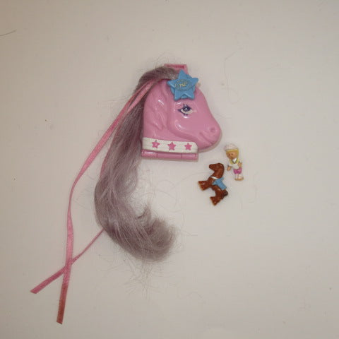 レア★90’s★1995年★ビンテージ★POLLY POCKET★ポーリーポケット★コンパクト★westen pony★ポニー★ピンク★ミニチュア★ままごと★ドールハウス★フィギュア★人形★ぬいぐるみ