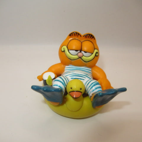 80's★GARFIELD★ガーフィールド★PVC★フィギュア★人形★ビンテージ★vintage★浮き輪