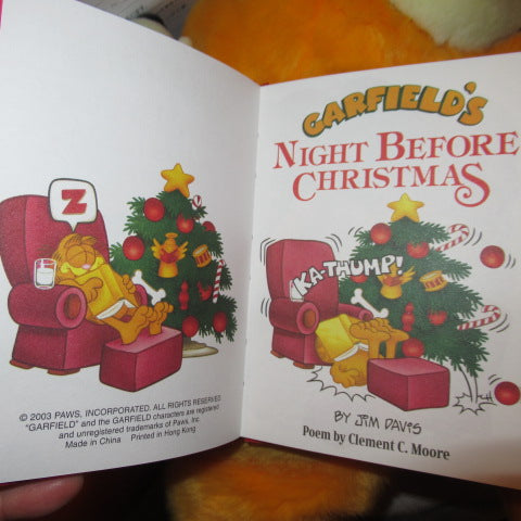 2003年★GARFIERD★ガーフィールド★Macy’ｓ★クリスマス★ぬいぐるみ★オーディー★サンタクロース★フィギュア★人形★ぬいぐるみ