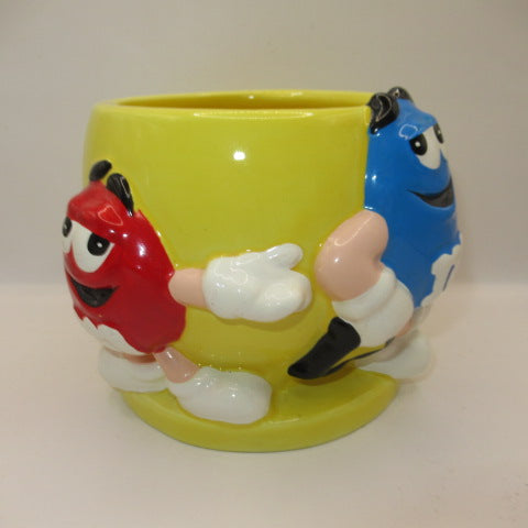 M&M'S★エムアンドエムズ★陶器★タンブラー★マグカップ★ブルー★レッド★チョコレート★アドバタイジング★企業物★フィギュア★人形★ぬいぐるみ