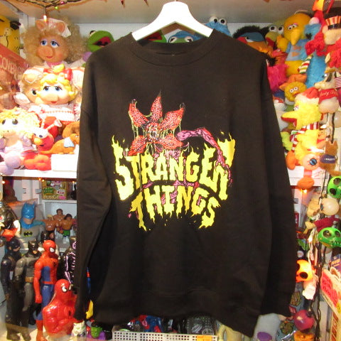 STRANGER THINGS★ストレンジャーシングス★DEMOGORGON★SWEAT SHIRTS★スウェット★トレーナー★Men’s★Mサイズ★ブラック★イレブン★ダスティン★Netflix★フィギュア★ぬいぐるみ★人形