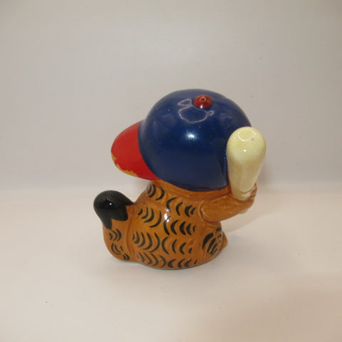 80's★GARFIELD★ガーフィールド★陶器の置物★人形★フィギュア★ビンテージ★野球