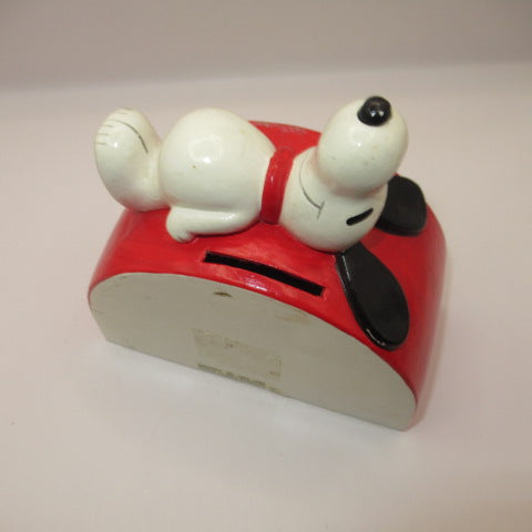 1970年★70's★Peanuts★ピーナッツ★Snoopy★スヌーピー★BANK★貯金箱★フィギュア★人形★ビンテージ★レインボー★虹