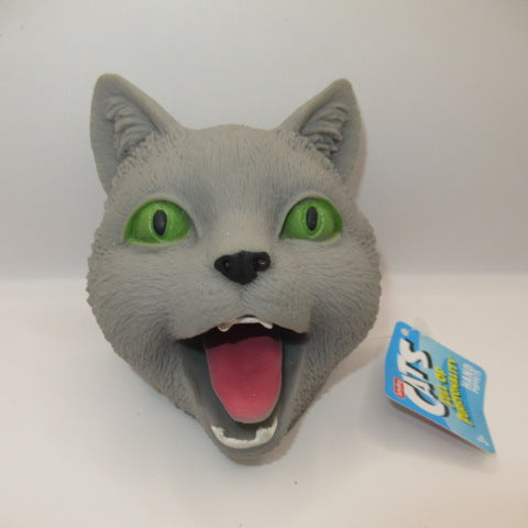 ハンドパペット★Hand Puppet★ゴム製★ネコ★CAT★化け猫★グレー★フィギュア★人形★ぬいぐるみ