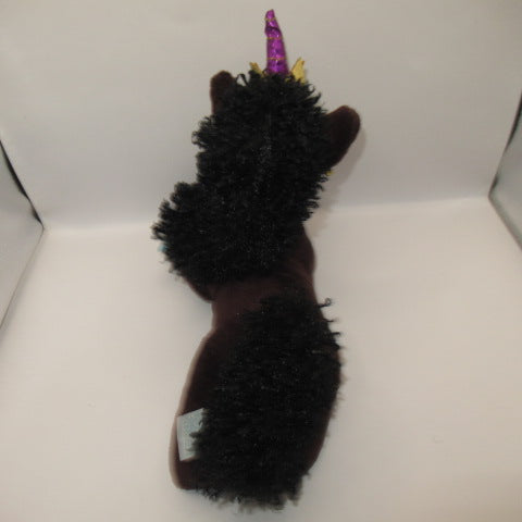 レア！！ユニコーン★UNICORN★AFRO UNICORN★アフロユニコーン★DanDee★ぬいぐるみ★フィギュア★人形★ダークブラウン