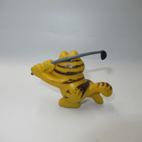 80's★GARFIELD★ガーフィールド★PVC★フィギュア★人形★ぬいぐるみ★ゴルフ