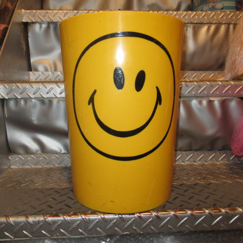 70's★VINTAGE★ビンテージ★Smiley face☆スマイル★にこちゃん★ゴミ箱★TRASH CAN★フィギュア★人形★ぬいぐるみ