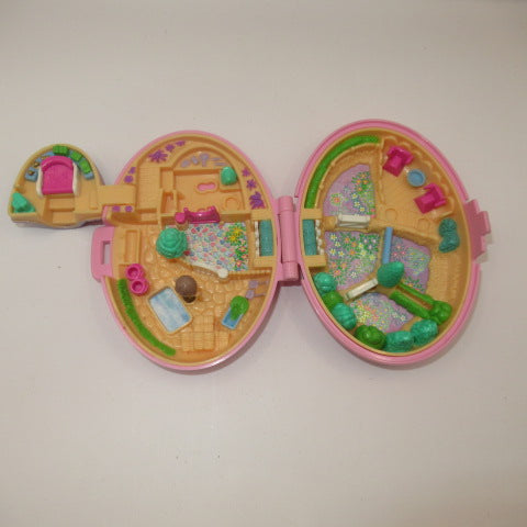 レア！90’s★1995年★Polly Pocket★ポーリーポケット★Shetland pony stable★楕円★ピンク★ポニー★ミニチュア★ままごと★フィギュア★人形★ぬいぐるみ★