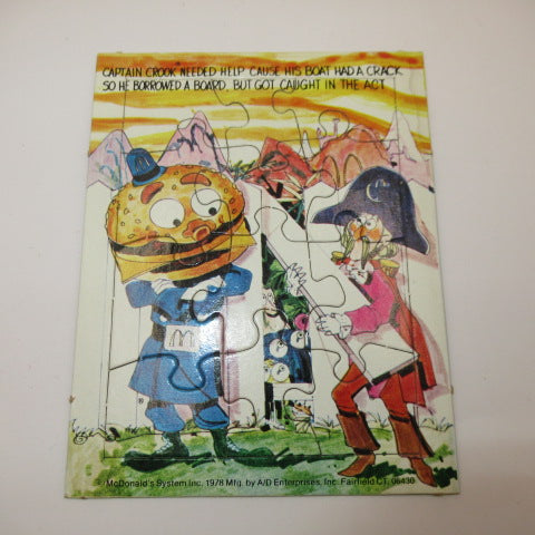 1978年★McDonald★McDonald's★マクドナルド★PUZZLE★パズル★ビンテージ★ビックマックポリス★ハンバーグラー★グリマス★ロナルド★企業物★アドバタイジング★フィギュア★人形★ぬいぐるみ★１