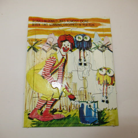 1978年★McDonald★McDonald's★マクドナルド★PUZZLE★パズル★ビンテージ★ビックマックポリス★ハンバーグラー★グリマス★ロナルド★企業物★アドバタイジング★フィギュア★人形★ぬいぐるみ★3