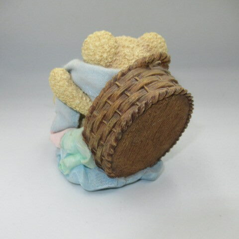 vintage Snuggle Bear pottery figure★90's vintage★doll figure stuffed animal★Snuggle Bear★Snuggle★Snuggle Bear★Pottery★ 