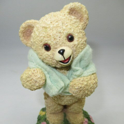 vintage Snuggle Bear pottery figure★90's vintage★doll figure stuffed animal★Snuggle Bear★Snuggle★Snuggle Bear★Pottery★ 