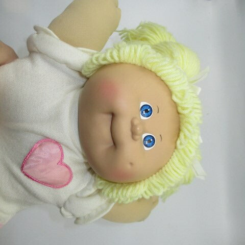 80's★Cabbage patch kids★vintage★cabbage doll★baby★white★heart★blond hair★doll★ 