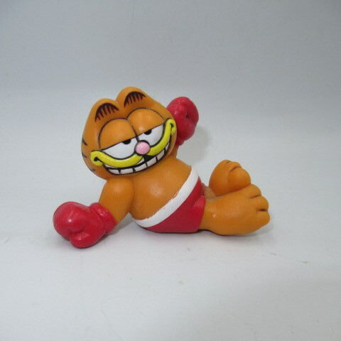 80's GARFIELD★ガーフィールド★PVC★フィギュア★人形★ぬいぐるみ★ビンテージ★ボクシング★