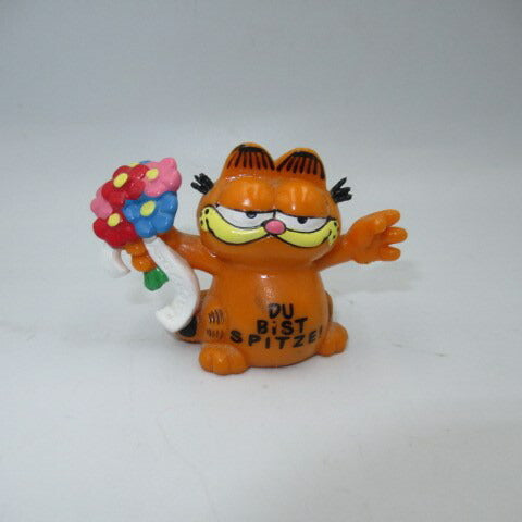 80's GARFIELD★ガーフィールド★PVC★フィギュア★人形★ぬいぐるみ★ビンテージ★フラワー★お花★