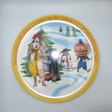 1977年★70’s★ビンテージ★Mcdonald★マクドナルド★メラミンプレート★お皿★プレート★ハンバーグラー★ビックマックポリス★ロナルド★