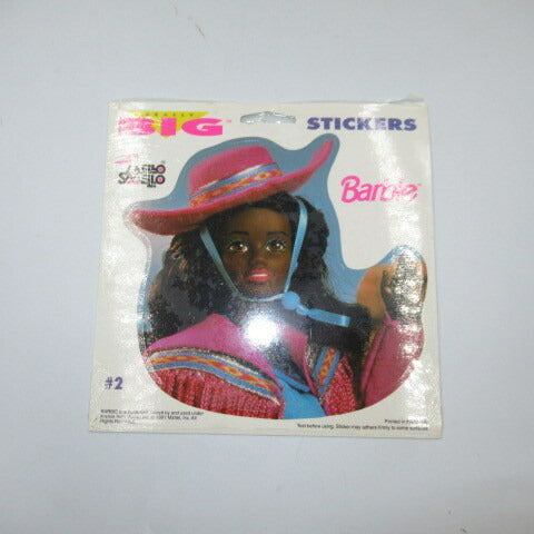 1991年★90's★Barbie★バービー★BIG STICKER★ビッグステッカー★★フィギュア★人形★ぬいぐるみ★ビンテージ★vintage★ブラック★