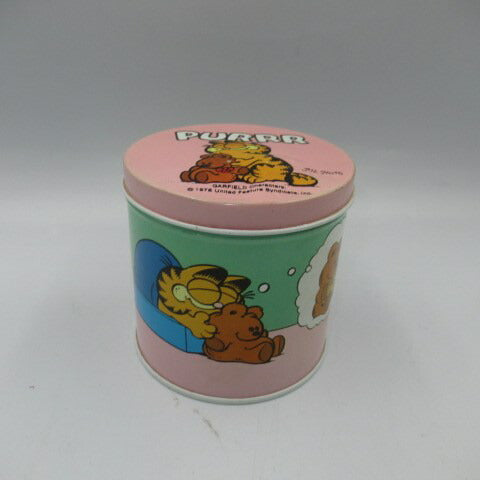 1978年★70's★GARFIELD★ガーフィールド★★缶ケース★Tin Case★小物入れ★フィギュア★人形★ぬいぐるみ★ビンテージ★vintage★