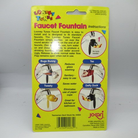 1996★90's★Vintage★LooneyTunes★Looney Tunes★Looney Tunes★Taz★Tazmanian Devil★Faucet Fountain★ 