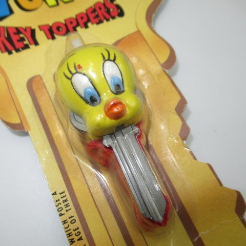 1994★90's★Vintage★LooneyTunes★Looney Tunes★Looney Tunes★Tweety★Tweety★Key Top★KeyTopper★Key★Keychain★ 