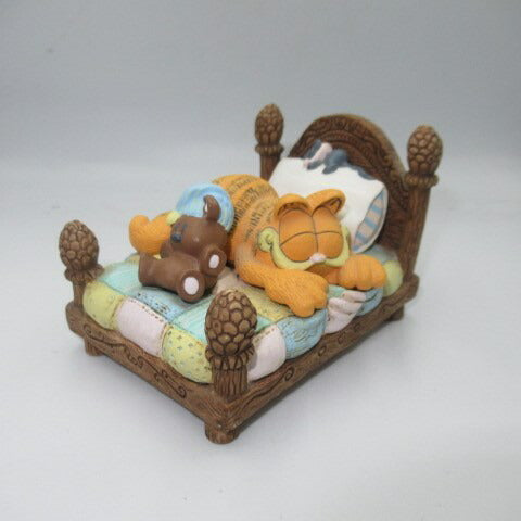 80's★Garfield★ガーフィールド★陶器★vintage★ビンテージ★人形★フィギュア★ぬいぐいるみ★ベッド★
