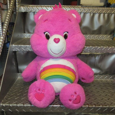 2004年★CareBear★ケアベア★cheer bear★チアベア★レインボー★52センチ★