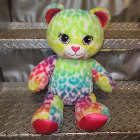 Build a bear★Build a bear★LISA FRANK STYLE★Lisa Frank★Stuffed animal★Doll★Figure★80's★90's inspired★Leopard★Leopard★2★ 