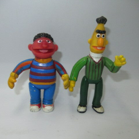 ビンテージ★SESAME STREET★セサミストリート★アーニー＆バート★フィギュアセット★ソフビ人形★ぬいぐるみ★