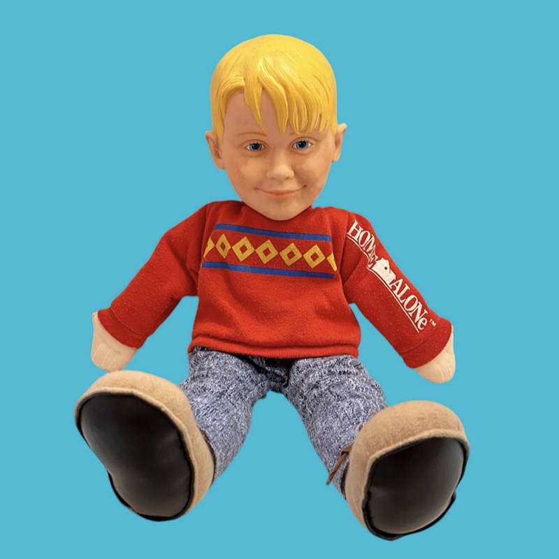 1982★Vintage★HOME ALONe★Talking★Kevin★KEVIN★Home Alone★Doll★Stuffed animal★Figure★Macaulay Culkin★★Damaged★ 