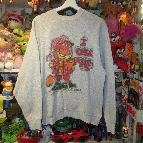 ビンテージ★GARFIELD★ガーフィールド★トレーナー★スウェット★フィギュア★人形★ぬいぐるみ★XLサイズ★USED★