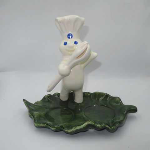 2006年★Pillsbury★Doughboy★ドゥボーイ★トレイ★★陶器★ソルト＆ペッパー置き★フィギュア★人形★ぬいぐるみ★