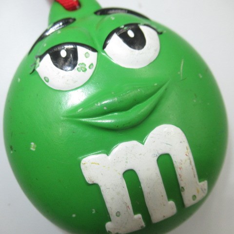 M&M's★エム＆エムズ★クリスマスオーナメント★陶器★人形★フィギュア　★ぬいぐるみ★グリーン★