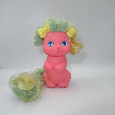 vintage★Vintage★1989★80's★MATTEL★little pretty★little pretty★kitty★puppy★dog★soft vinyl★doll★figure★pink★treble clef★ 