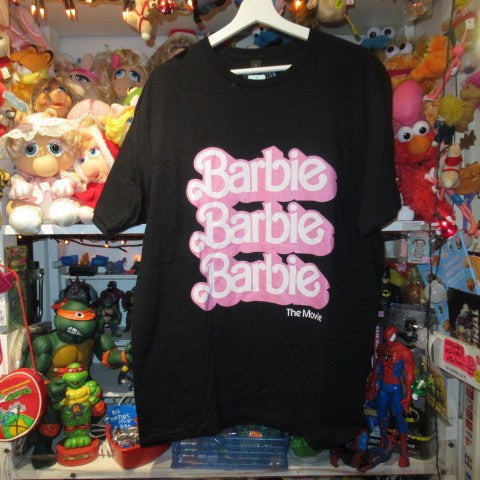 Barbie★Barbie★Movie Barbie★Movie Barbie★T-shirt★Doll★Stuffed animal★Figure★L size★Black★ 