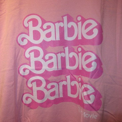 Barbie★バービー★映画Barbie★映画バービー★Tシャツ★人形★ぬいぐるみ★フィギュア★Lサイズ★pink★ピンク★