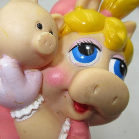 The Muppets★マペッツ★ビンテージ★ベイビーピギー★MISS PIGGY★ミスピギー★貯金箱★バンク★BANK★ソフビバンク★人形★フィギュア★ぬいぐるみ★
