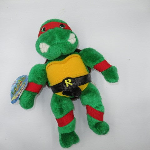 1989年★ビンテージ★TEENNAGE MUTANT NINJA TURTLES★ぬいぐるみ★RAPHAEL★ラファエロ★タグ付き★デッドストック★人形★フィギュア★ぬいぐるみ★