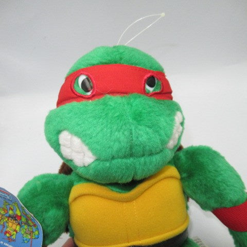 1989年★ビンテージ★TEENNAGE MUTANT NINJA TURTLES★ぬいぐるみ★RAPHAEL★ラファエロ★タグ付き★デッドストック★人形★フィギュア★ぬいぐるみ★