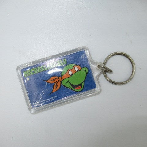 80's★1989年★Teenage Mutant Ninja Turtles★タートルズ★ミケランジェロ★キーホルダー★人形★フィギュア★ぬいぐるみ★顔★