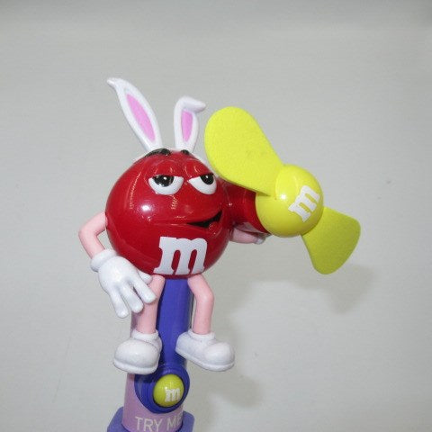 2007年★m＆m's★エムアンドエムズ★人形★フィギュア★ぬいぐるみ★ディスペンサー★ファン★扇風機★イースター★赤★