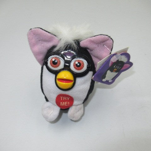 90's★1999★Furby★Furby★★Doll★Figure★Plush★Talking★Keychain★Black x White★ 
