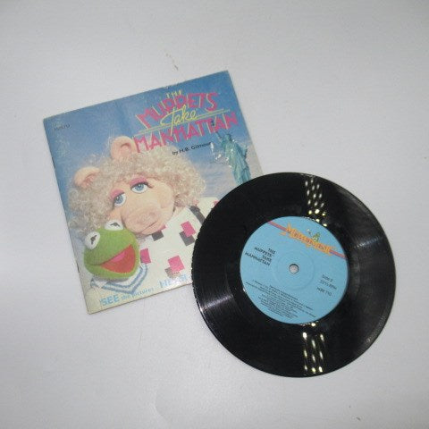 1984年★80's★The Muppets take Manhattan★Kermit★カーミット★Miss Piggy★レコード付き絵本★フィギュア★人形★ぬいぐるみ★