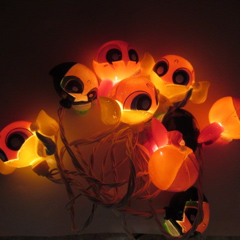 2000年★The Powerpuff Girls★パワーパフガールズ★パーティーライト★デコレーションライト★クリスマスライト★フィギュア★人形★ぬいぐるみ★