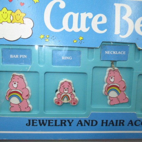 Vintage ★Care Bears★Care Bears★Cheer Bears★Cheer Bear★Jewelry &amp; Hair Accessory Sets★Rings★Necklaces★Barrettes★Stuffed Animals★Dolls★ 
