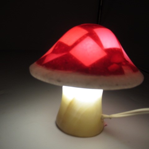 キノコ★マッシュルーム★MUSHROOM LIGHT★ルームライト★ナイトライト★デコレーションライト★ディスプレイ★ピンク★