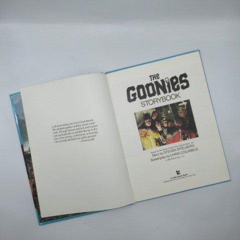 80's★1975★Vintage★THE GOONIES★Goonies★Storybook★STORY BOOK★Book★Hardcover★Chuck★Sloth★Figure★Doll★Plush★ 