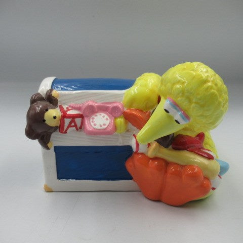 90's★vintage★ビンテージ★SESAME STREET★セサミストリート★bigbird★ビッグバード★おもちゃ箱★陶器★bank★貯金箱★人形★フィギュア★ぬいぐるみ★